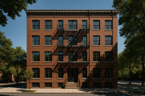 2BR rental in Brooklyn — Bushwick Myrtle — 2BR walk-up, prewar bones