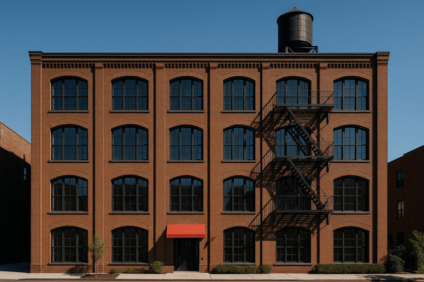 2BR rental in Brooklyn — Williamsburg Wythe — 2BR loft with skyline view
